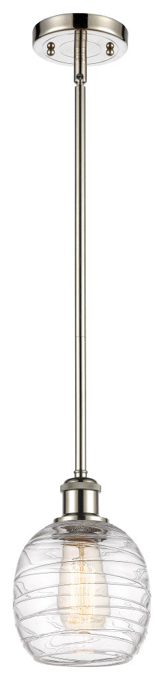Innovations 516-1S-PN-G1013-LED 1-Light Mini Pendant, Polished Nickel