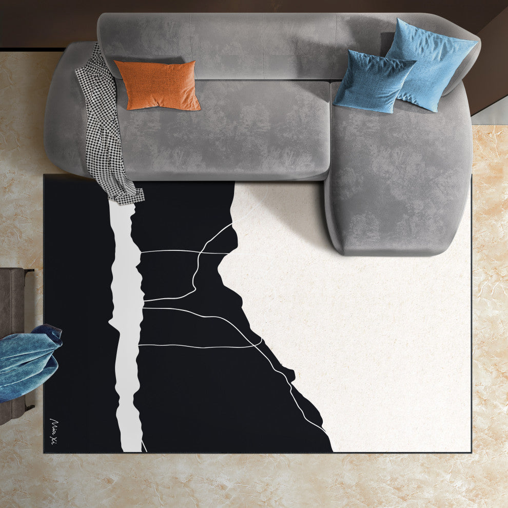Apart Abstract Art Area Rug, 5'x7.5'