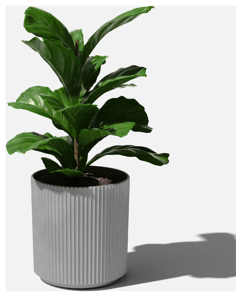 Veradek Demi Series Planter, Gray, 20", 1 Pack