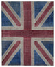 Rug N Carpet - Handwoven Oriental 8' 2'' x 10' 0'' Flag Patchwork Rug