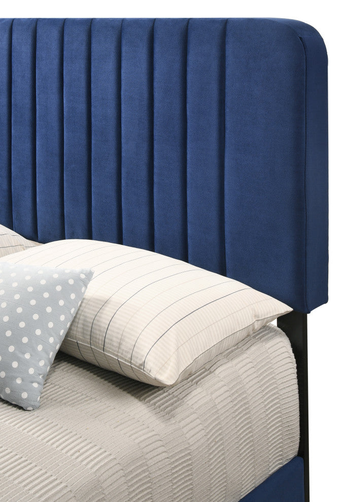 Lodi Bed, Navy Blue, King