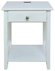 Night Owl Nightstand with USB Port-White