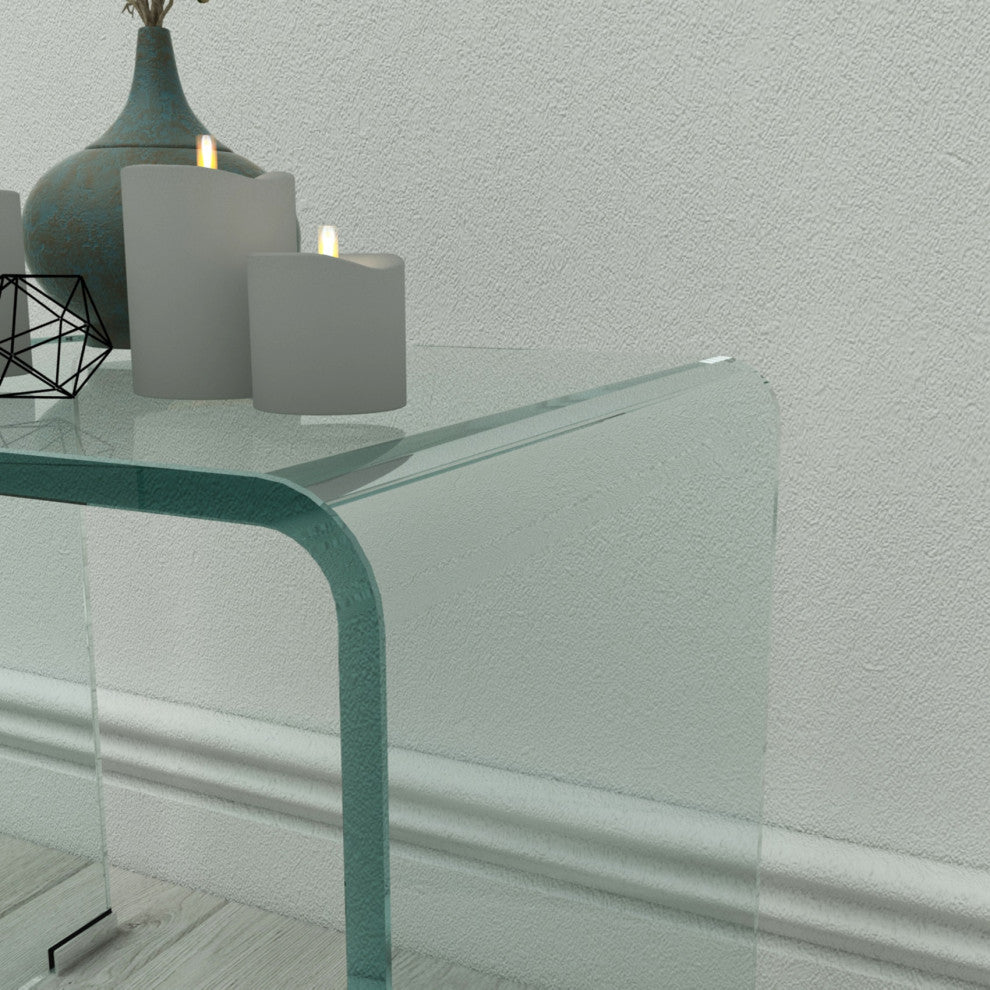 Whole Tempered Glass Coffee Table Clear End Table Transparent Side Table