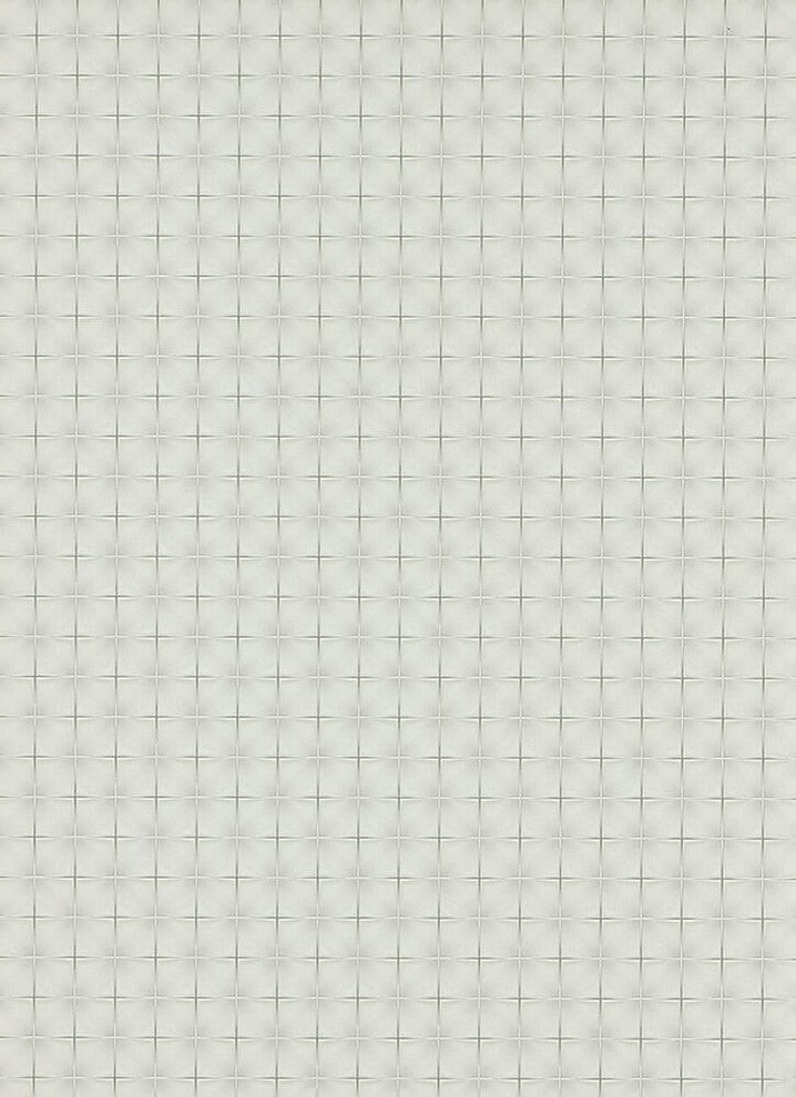 One-Seven-Five, Lavish Futuristic Harmonious White Wallpaper Sample