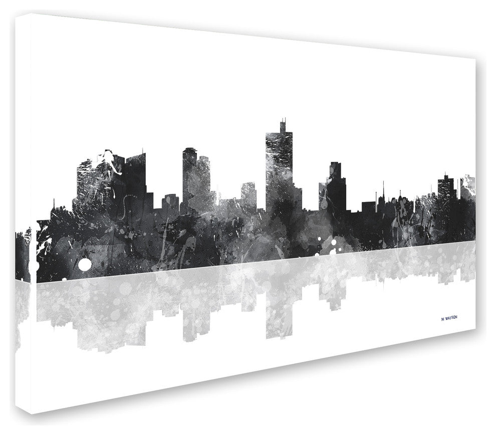 Marlene Watson 'Fort Worth Texas Skyline BG-1' Canvas Art, 22"x32"