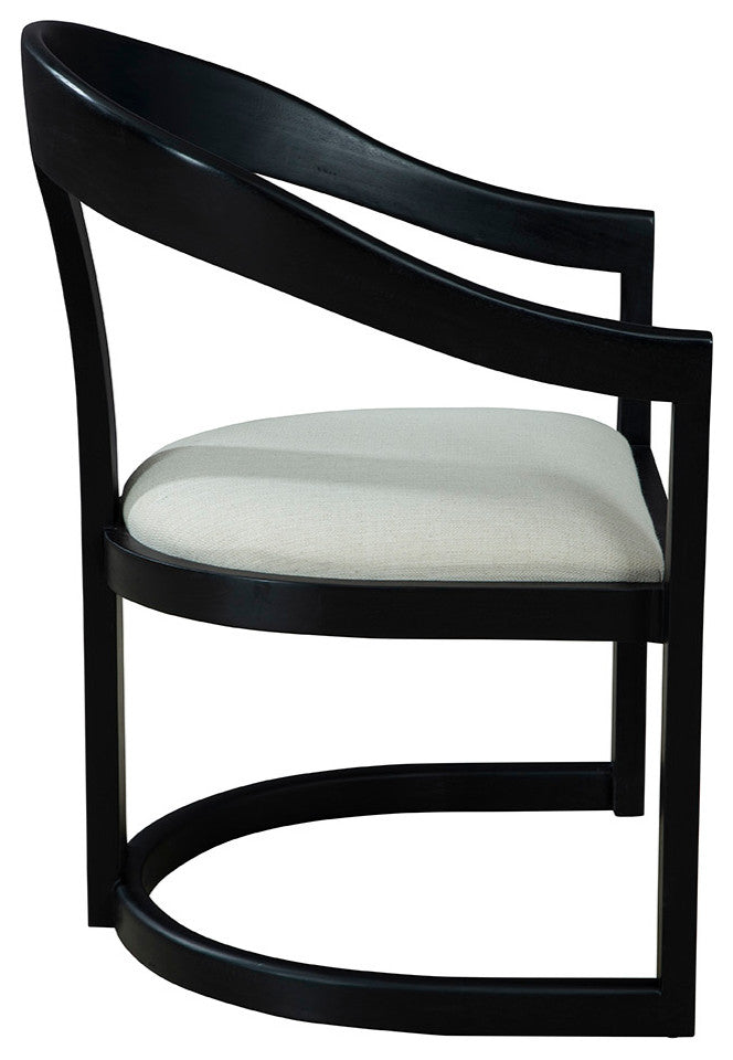 Salida Mahogany Upholstered Dining Chair, Black