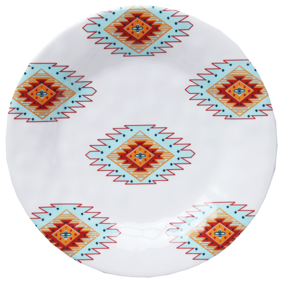 Southwest Melamine Salad Plates, Set of 4, 8.5"