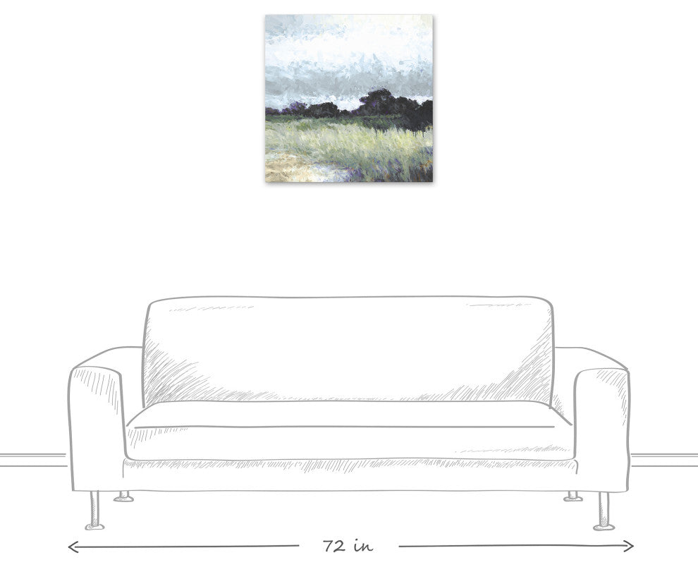 Abstract Landscape 24x24 Canvas Wall Art