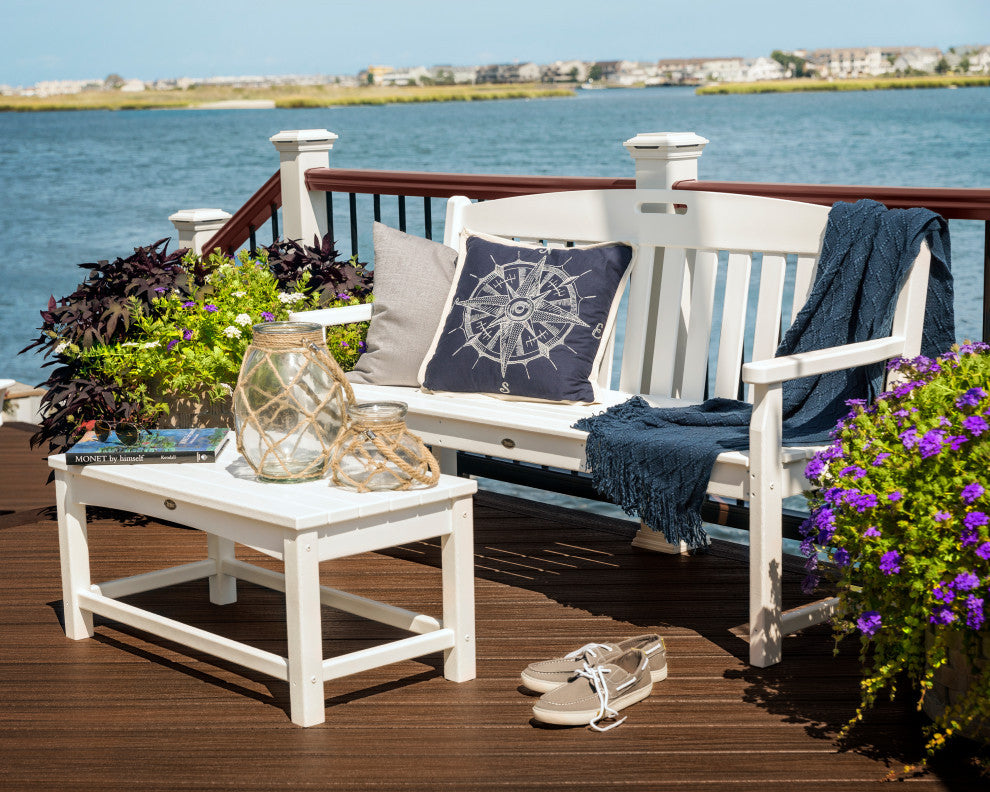 Yacht Club 60" Bench, Classic White