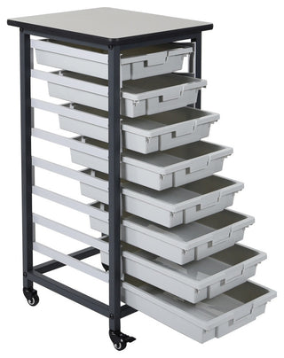 Luxor MBS-SR-8S Mobile Bin System, Single Row