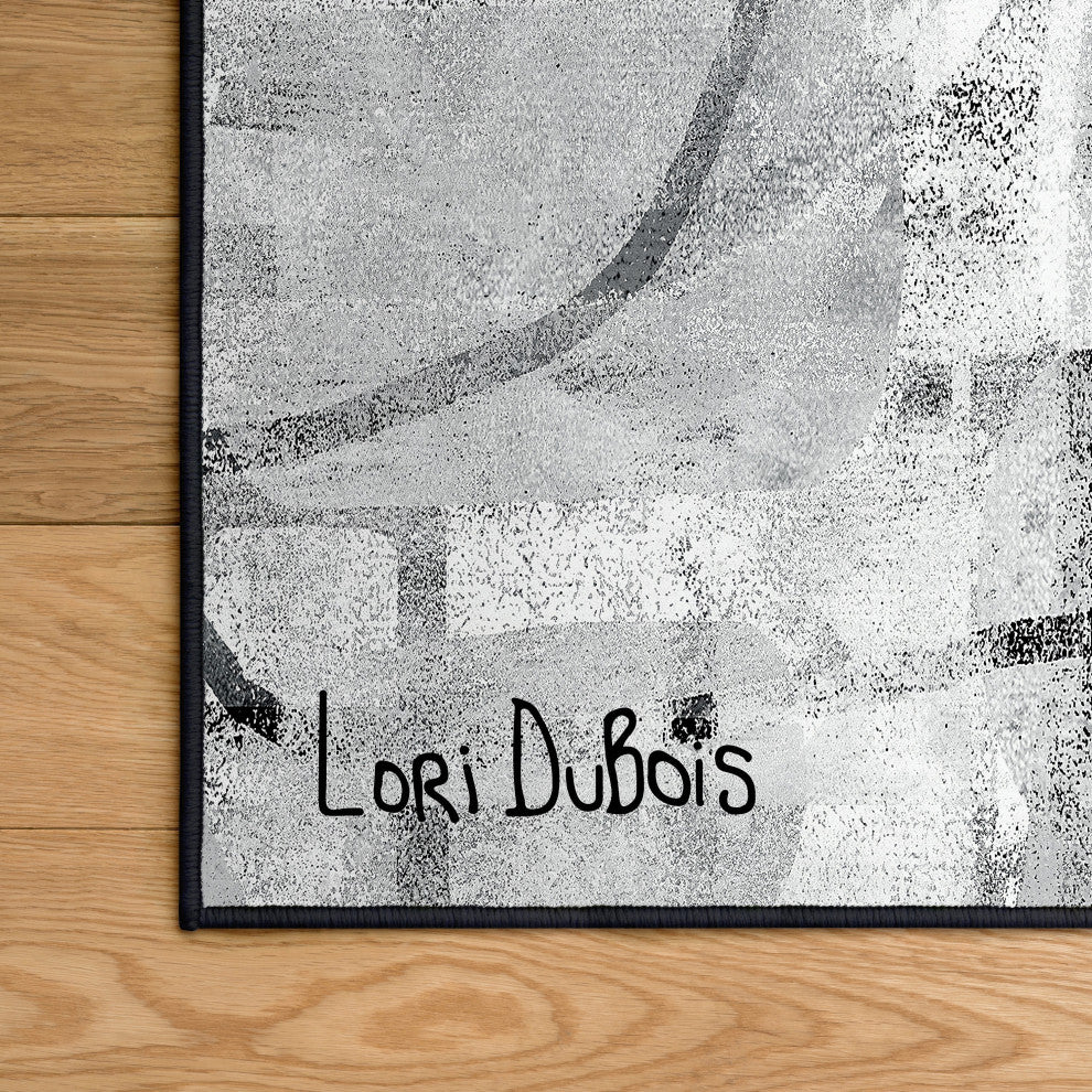 New Territory II Geometric Art Area Rug, 7.5'x10.3'