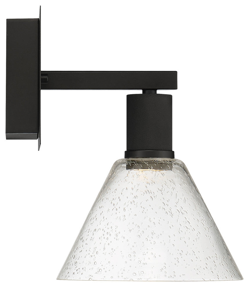 Access Port Nine 1-Light Martini LED Wall Sconce Matte Black
