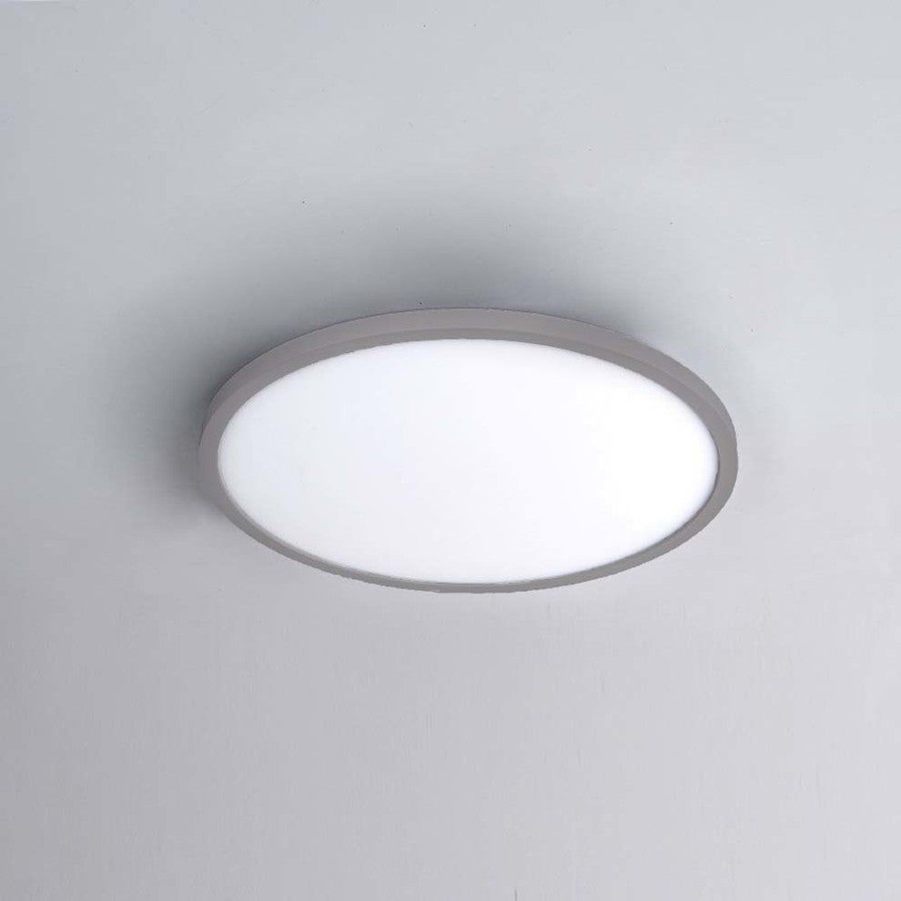 Round LED 11" Flush Mount 3500K, Brushed Nickel