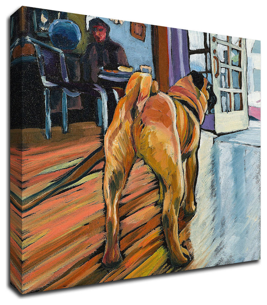 A Pug"™s View by Kathryn Wronski, Print on Canvas, 24"x24"