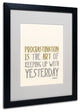 ''Artistic Procrastination II'' Matted Framed Canvas Art by Megan Romo