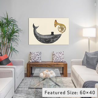 "Whale Song" by Terry Fan, 40x26x1.5