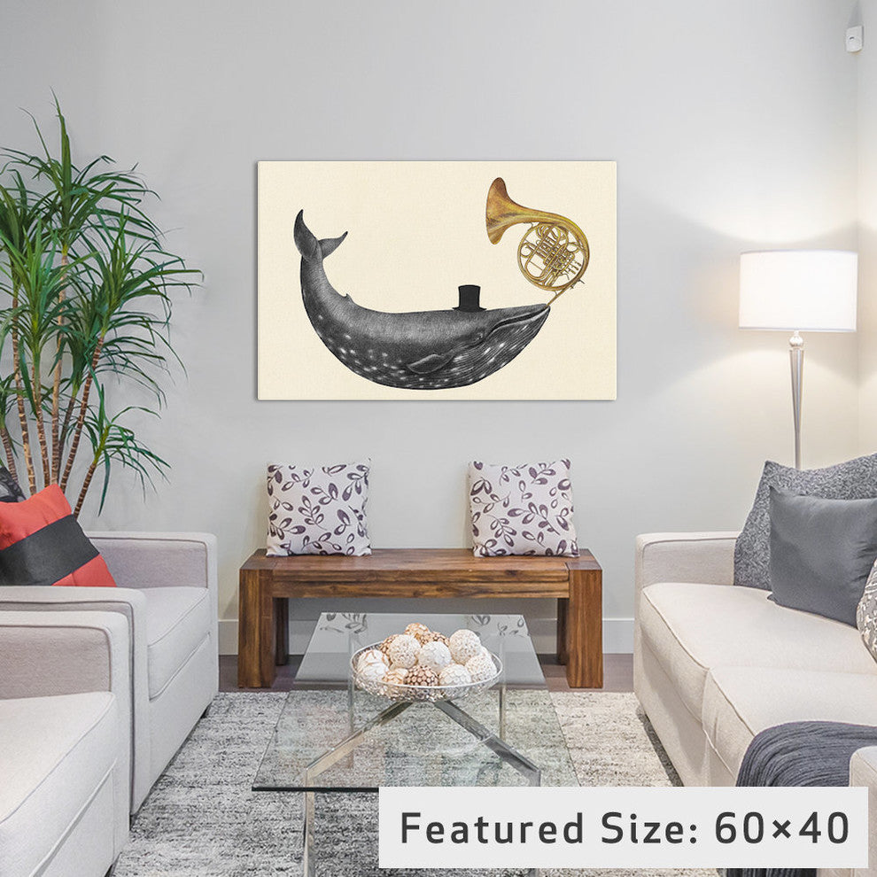 "Whale Song" by Terry Fan, 40x26x1.5