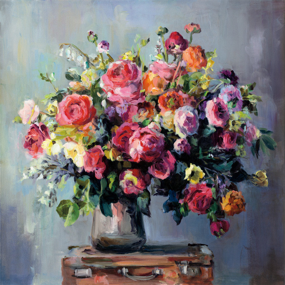 "Abundant Bouquet" Art Block Framed Canvas, 30"x30"