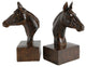 Benzara BM284985 2-Piece Set Bookends, Elegant Realistic Horse, Dark Brown