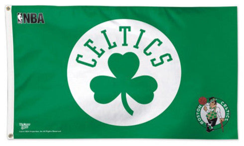 Boston Celtics, 3'x5' NBA Polyester Flag, shamrock