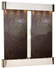 Cottonwood Falls Wall Fountain, Stainless Steel, Multi Color Featherstone, Round