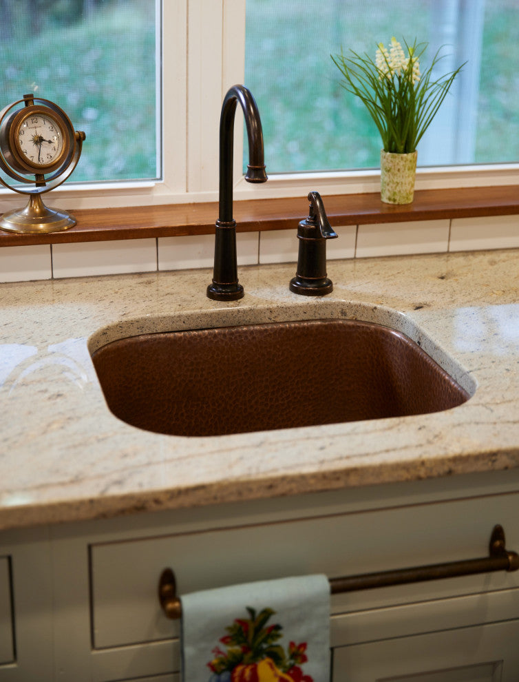 Orwell Copper 17" Single Bowl Undermount Kitchen Sink