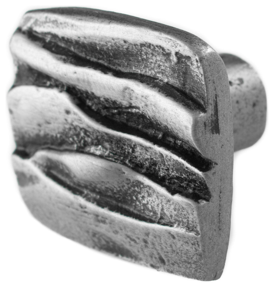Mountains Pewter Cabinet Hardware Knob, Satin