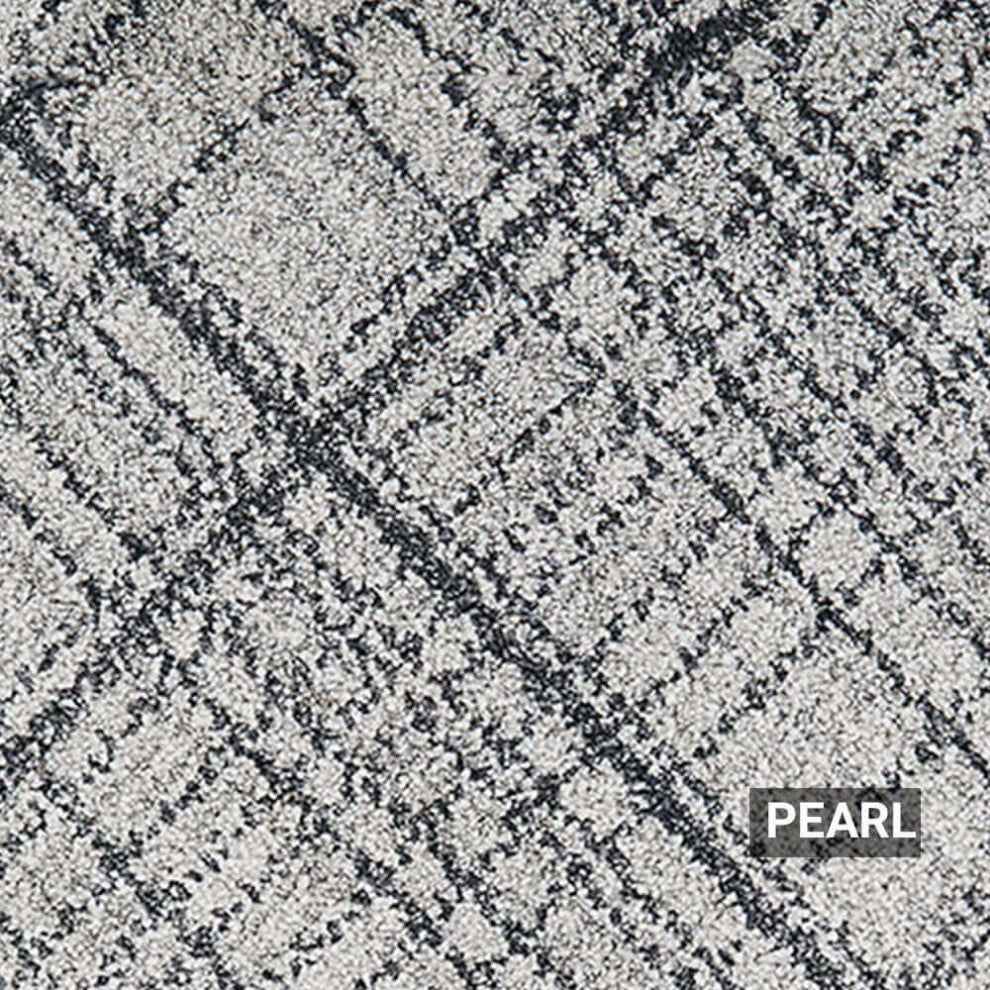 Lake Havasu Contemporary Area Rug, Lake Havasu, Pearl, 3'x13'