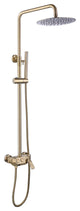 Wall Mounted Rain Shower System with Hand Shower-Includes Rough-in Valve, Brushe