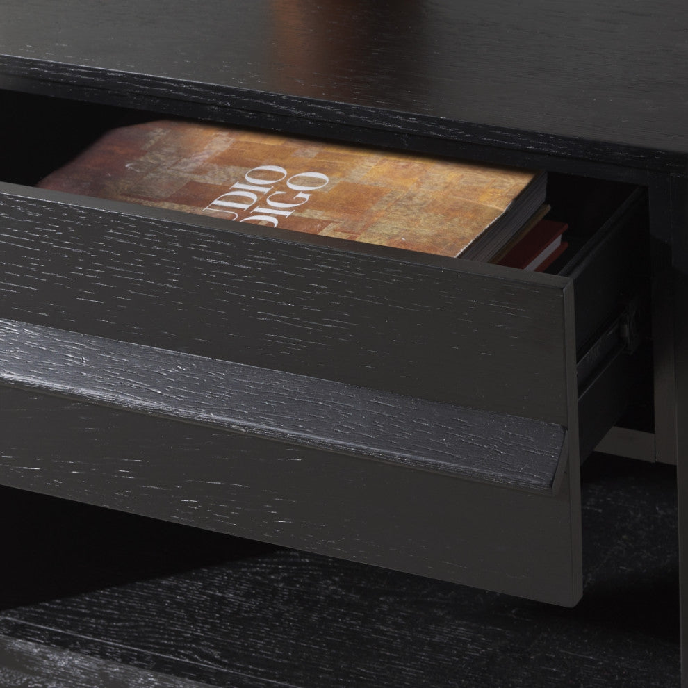 Safavieh Couture Deirdra 1 Drawer Nightstand, Black