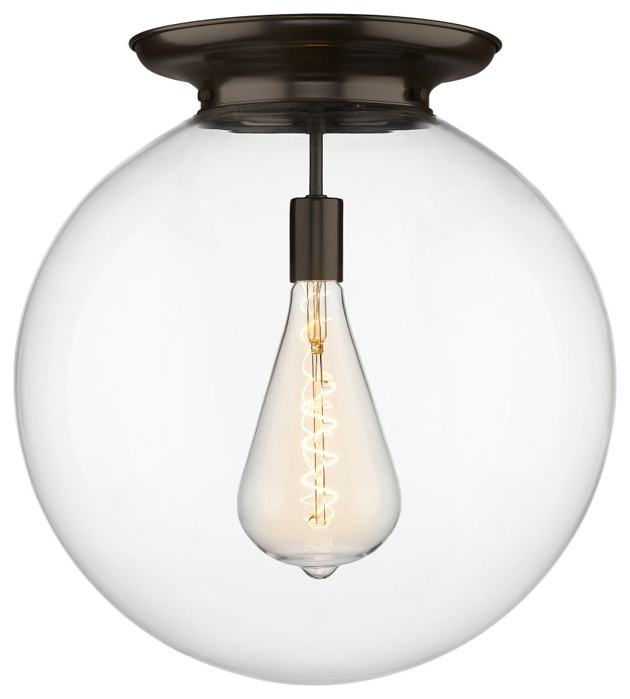 Innovations Beacon 1 18" Flush Mount Oil Rubbed Bronze