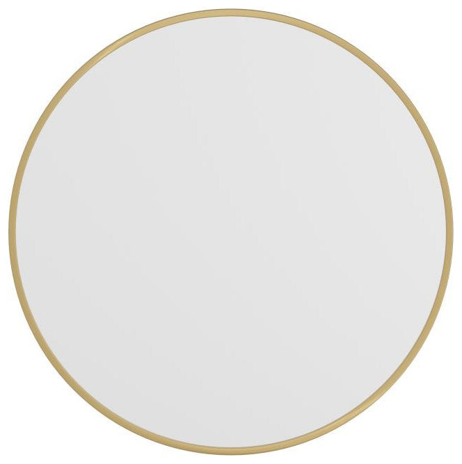 Gold 30" Round Wall Mirror