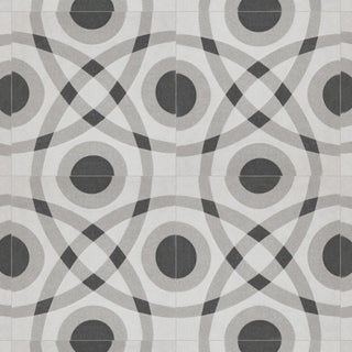 Twenties Mini Ceramic Floor and Wall Tile, Circle