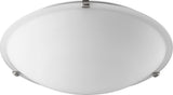 Quorum 3000-20165 Four Light Ceiling Mount, Satin Nickel Finish