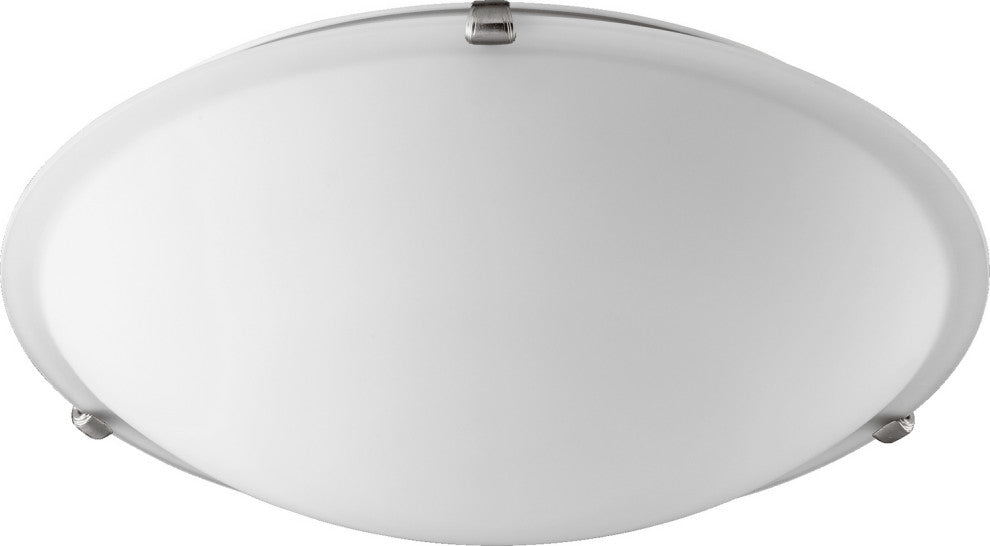 Quorum 3000-20165 Four Light Ceiling Mount, Satin Nickel Finish