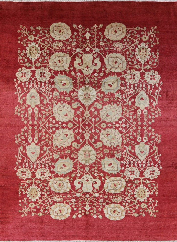 9'x12' Peshawar Ziegler Oriental Hand Knotted Rug, P2500
