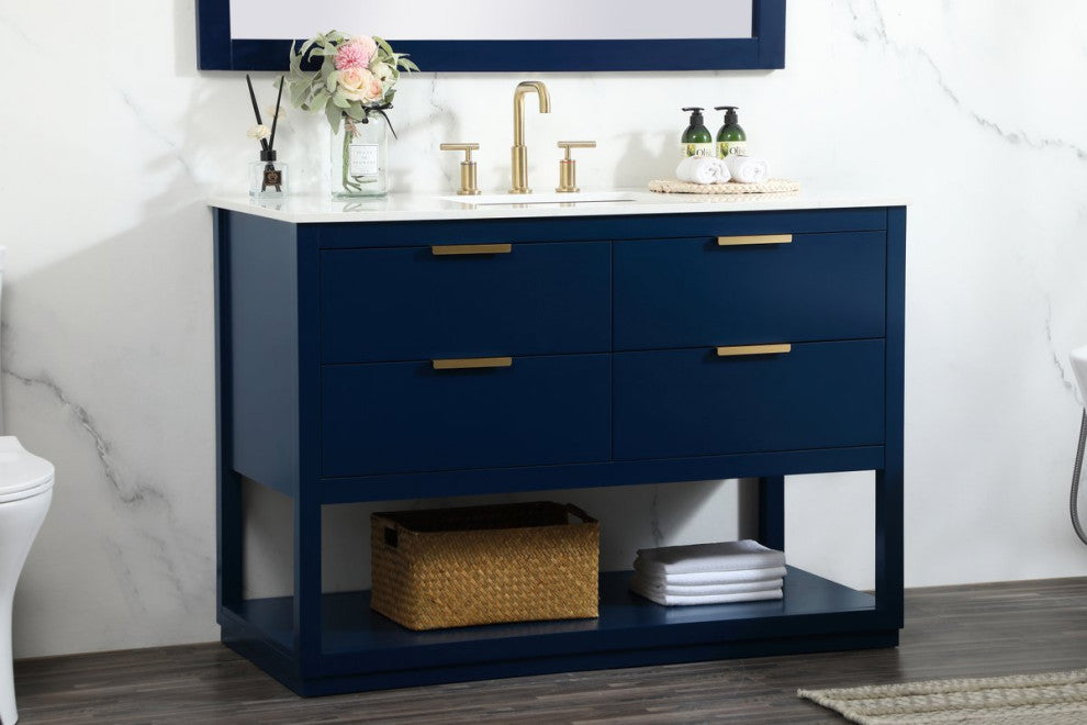 Elegant VF19248BL 48"Single Bathroom Vanity, Blue