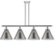 Innovations 916-4I-PC-G43-L-LED 4-Light Island Light, Polished Chrome