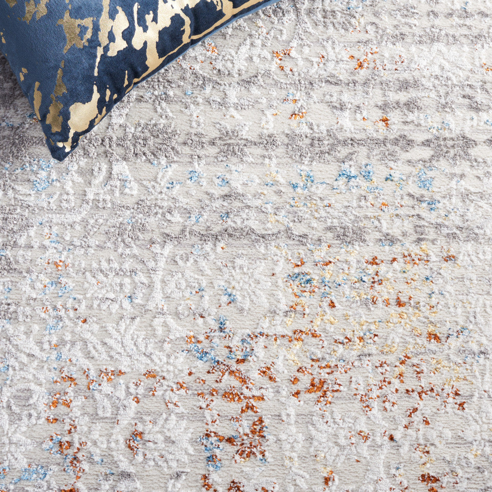 Safavieh Amelia Collection ALA239 Rug, Grey/Light Grey, 5'5"x7'7"