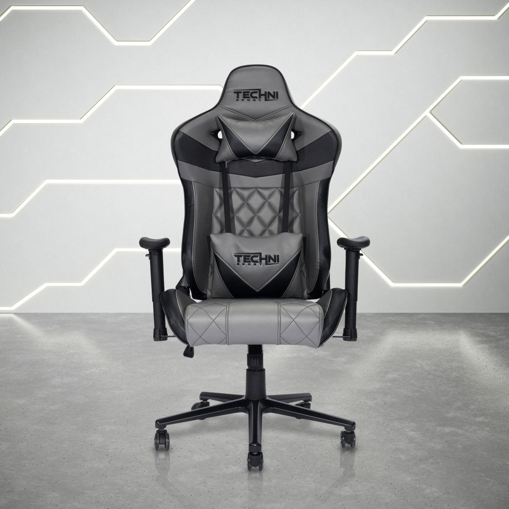 XL Ergonomic Gaming Chair, Gray