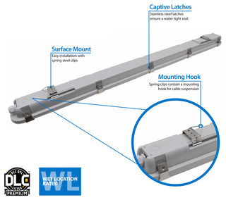 VT3(v2) Series 4ft Standard-Output LED Vaportite, 4000K