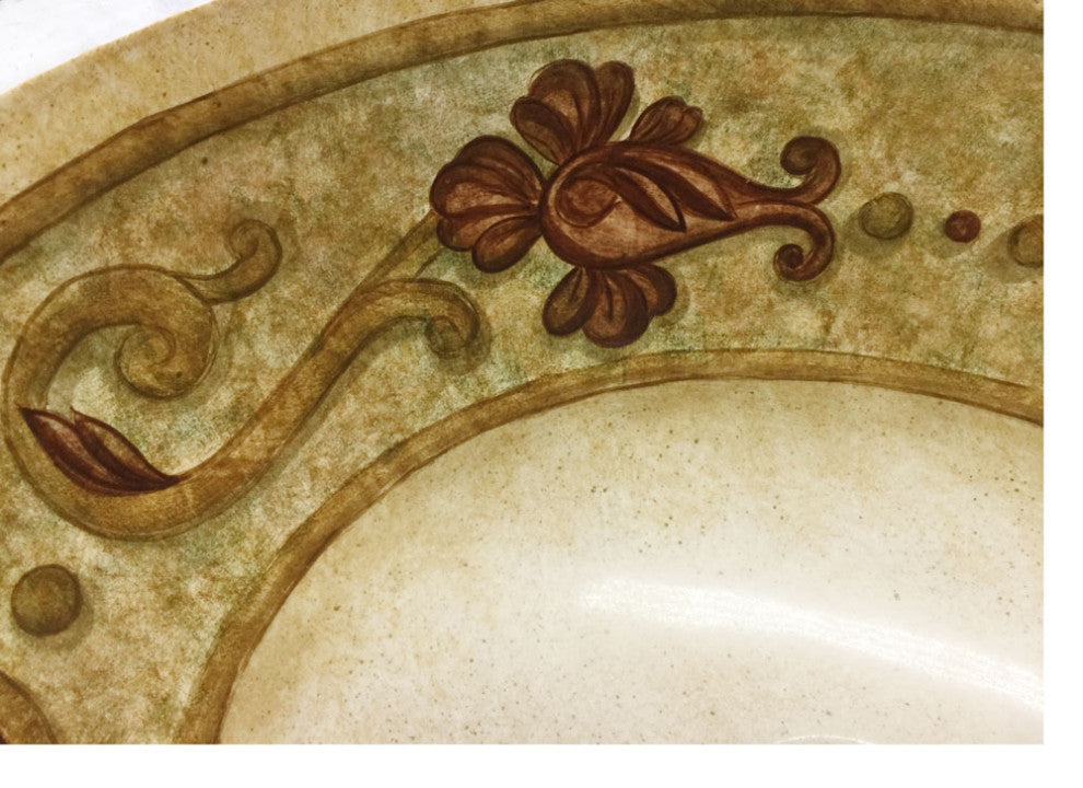 Hand Painted Sink "Florence" Monaco Medium Undermount Sink