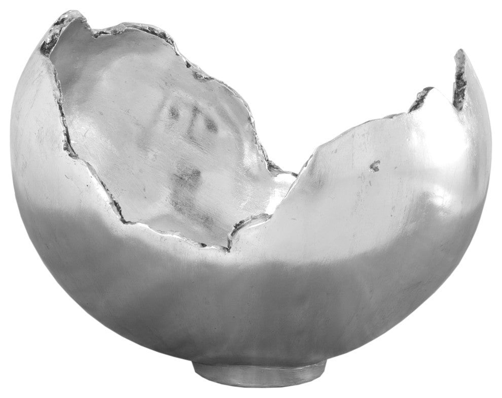 Burled Bowl, Silver Leaf