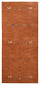 HAND KNOTTED LOOM WOOL ECO-FRIENDLY AREA RUGS- Rectangle, Orange, Contemporary