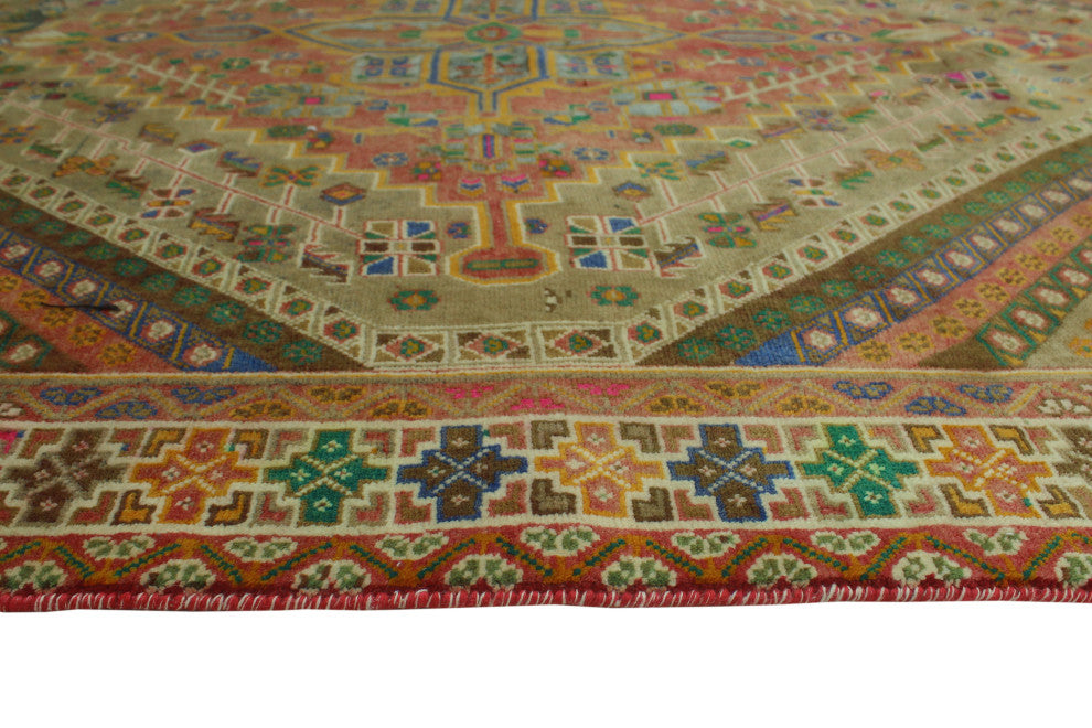 Fine Vintage Distressed Natalia Rust Rug