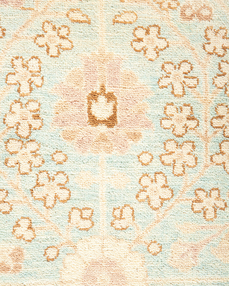 Lucille, One-of-a-Kind Hand-Knotted Area Rug Light Blue, 8'4"x9'10"