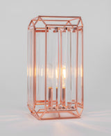 Genesis Accent Table Lamp Shown, Copper Finish With 3 Watt LED Bulb