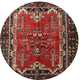 Ahgly Company Indoor Round Traditional Area Rugs, 3' Round