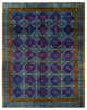 Suzani, One-of-a-Kind Handmade Area Rug Green, 15' 4" x 12' 3"