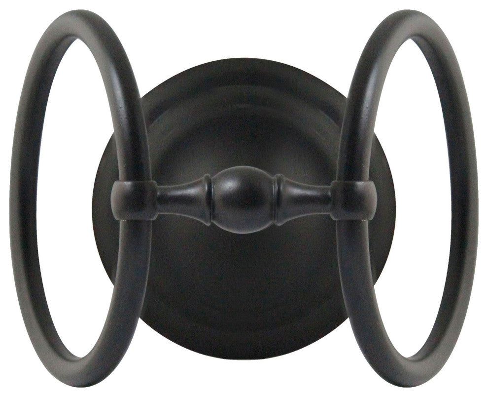 MODONA's 17" Counter Top Hand Towel Ring, Rubbed Bronze